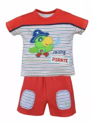 Compleu 2 piese de vara pentru baieti Koala Olek 03-594R 68 cm Rosu 
