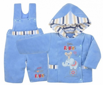 Compleu 2 piese iarna pentru baieti Koala Circus 04-510A-74-cm Albastru 