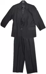 Costum elegant din 2 piese pentru baieti LA Kids 1053 Negru 