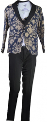 Costum elegant din 4 piese pentru baieti LA Kids 1766N-110 Negru 