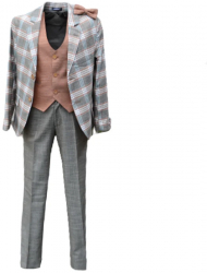 Costum elegant pentru baieti LA Kids 1772V-122 Verde 