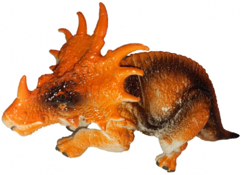 Figurina dinozaur Arrhinoceratops 16 cm Unikatoy Dinos 236002-5 Portocaliu 