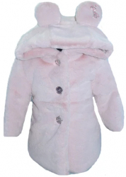 Geaca de blana pentru fete Mini Junior GF-2-104 Roz 
