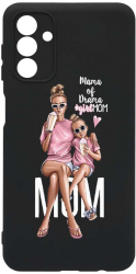 Husa Bestcase comp cu Samsung Galaxy A04s Girl Mom Mama of Drama SLIM 1.2MM Microfibra prot cam PB 558 