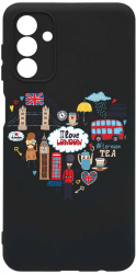 Husa Bestcase comp cu Samsung Galaxy A04s I Love London SLIM 1.2MM Microfibra prot cam PB 732 