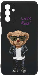 Husa Bestcase comp cu Samsung Galaxy A13 5G Lets Rock Teddy Bear SLIM 1.2MM Microfibra prot cam PB 929 
