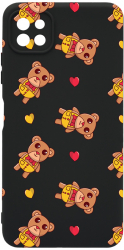 Husa Bestcase comp cu Samsung Galaxy A22 5G Teddy Bear Love Pattern SLIM 1.2MM Microfibra prot cam PB 968 