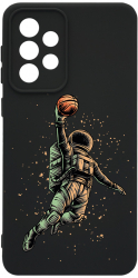 Husa Bestcase comp cu Samsung Galaxy A52 Astronaut Basketball SLIM 1.2MM Microfibra prot cam PB 1003 