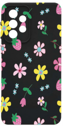 Husa Bestcase comp cu Samsung Galaxy A52s 5G Flowers SLIM 1.2MM Microfibra prot cam PB 687 