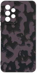 Husa Bestcase comp cu Samsung Galaxy A52s 5G Gray Camouflage SLIM 1.2MM Microfibra prot cam PB 810 