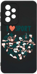 Husa Bestcase comp cu Samsung Galaxy A52s 5G I Love Sport SLIM 1.2MM Microfibra prot cam PB 803 
