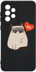 Husa Bestcase comp cu Samsung Galaxy A52s 5G Meme - Grumpy Says No SLIM 1.2MM Microfibra prot cam PB 657 