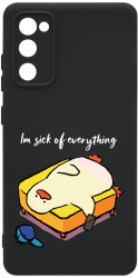 Husa Bestcase comp cu Samsung Galaxy S20 FE Im Sick Of Everything SLIM 1.2MM Microfibra prot cam PB 999 