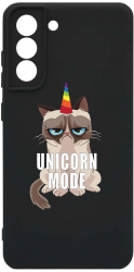 Husa Bestcase comp cu Samsung Galaxy S21 FE Grumpy Unicorn Mode SLIM 1.2MM Microfibra prot cam PB 654 