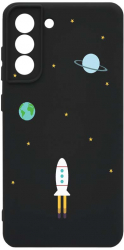 Husa Bestcase comp cu Samsung Galaxy S21 FE Universe Spacecraft SLIM 1.2MM Microfibra prot cam PB 471 