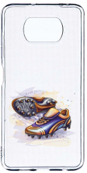 Husa Bestcase comp cu Xiaomi Poco X3 Pro / Poco X3 Football Shoes 2MM Soft Silicon prot cam T 799 