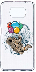 Husa Bestcase comp cu Xiaomi Poco X3 Pro / Poco X3 Happy Astronaut 2MM Soft Silicon prot cam T 773 
