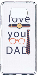 Husa Bestcase comp cu Xiaomi Poco X3 Pro / Poco X3 Love You Dad 2MM Soft Silicon prot cam T 795 