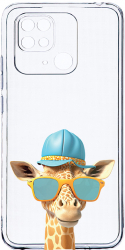 Husa Bestcase comp cu Xiaomi Redmi 10C Cool Giraffe 2MM Soft Silicon prot cam T 1007 