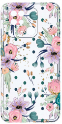 Husa Bestcase comp cu Xiaomi Redmi 10C Flowers Collection 2MM Soft Silicon prot cam T 495 