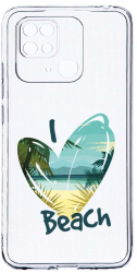 Husa Bestcase comp cu Xiaomi Redmi 10C I Love Beach 2MM Soft Silicon prot cam T 835 