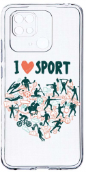 Husa Bestcase comp cu Xiaomi Redmi 10C I Love Sport 2MM Soft Silicon prot cam T 803 