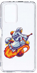 Husa Bestcase comp cu Xiaomi Redmi Note 10S Astronaut 2MM Soft Silicon prot cam T 830 