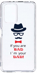 Husa Bestcase comp cu Xiaomi Redmi Note 10 Pro Bad Dad 2MM Soft Silicon prot cam T 53 