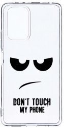 Husa Bestcase comp cu Xiaomi Redmi Note 10S Don and rsquo t Touch My Phone 2MM Soft Silicon prot cam T 90 