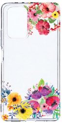 Husa Bestcase comp cu Xiaomi Redmi Note 10 4G Flowers 2MM Soft Silicon prot cam T 56 