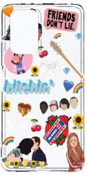 Husa Bestcase comp cu Xiaomi Redmi Note 10S Friends Don and rsquo t Lie 2MM Soft Silicon prot cam T 376 