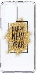 Husa Bestcase comp cu Xiaomi Redmi Note 10 4G Happy New Year 2MM Soft Silicon prot cam T 355 