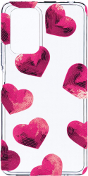 Husa Bestcase comp cu Xiaomi Redmi Note 10 4G Heart Pattern 2MM Soft Silicon prot cam T 987 