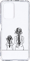 Husa Bestcase comp cu Xiaomi Redmi Note 10 4G Mom And Daughter 2MM Soft Silicon prot cam T 1048 