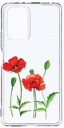 Husa Bestcase comp cu Xiaomi Redmi Note 10S Red Poppy 2MM Soft Silicon prot cam T 643 