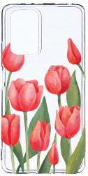 Husa Bestcase comp cu Xiaomi Redmi Note 10 Pro Max Red Tulips 2MM Soft Silicon prot cam T 633 