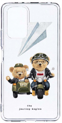 Husa Bestcase comp cu Xiaomi Redmi Note 10 Pro Teddy On The Road 2MM Soft Silicon prot cam T 932 