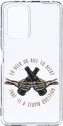 Husa Bestcase comp cu Xiaomi Redmi Note 10 4G To Beer Or Not To Beer 2MM Soft Silicon prot cam T 1025 