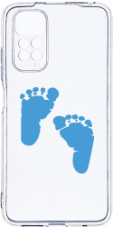 Husa Bestcase comp cu Xiaomi Redmi Note 11s 4G Boy Feet Print 2MM Soft Silicon prot cam T 960 