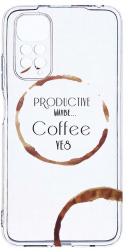 Husa Bestcase comp cu Xiaomi Redmi Note 11s 4G Coffee 2MM Soft Silicon prot cam T 33 