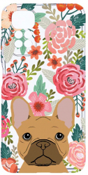 Husa Bestcase comp cu Xiaomi Redmi Note 11s 4G Dog and Flowers 2MM Soft Silicon prot cam T 637 
