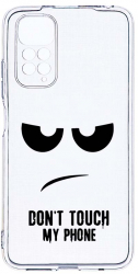 Husa Bestcase comp cu Xiaomi Redmi Note 11 4G Don and rsquo t Touch My Phone 2MM Soft Silicon prot cam T 90 