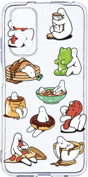 Husa Bestcase comp cu Xiaomi Redmi Note 11 4G Eating Is My Hobby 2MM Soft Silicon prot cam T 1018 