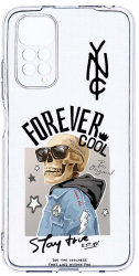 Husa Bestcase comp cu Xiaomi Redmi Note 11s 4G Forever Cool Skeleton 2MM Soft Silicon prot cam T 935 