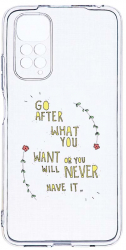 Husa Bestcase comp cu Xiaomi Redmi Note 11 Pro Go After What You Want 2MM Soft Silicon prot cam T 483 