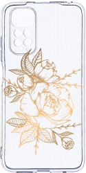 Husa Bestcase comp cu Xiaomi Redmi Note 11s 4G Golden Rose 2MM Soft Silicon prot cam T 989 