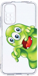 Husa Bestcase comp cu Xiaomi Redmi Note 11 4G Green Monster 2MM Soft Silicon prot cam T 60 