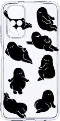 Husa Bestcase comp cu Xiaomi Redmi Note 11s 4G Oversize Pattern 2MM Soft Silicon prot cam T 1044 