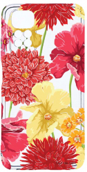 Husa Bestcase comp cu Xiaomi Redmi Note 11s 4G Red Yellow Flowers 2MM Soft Silicon prot cam T 634 