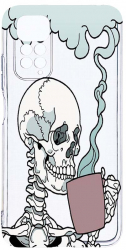 Husa Bestcase comp cu Xiaomi Redmi Note 11 4G Skull 2MM Soft Silicon prot cam T 252 